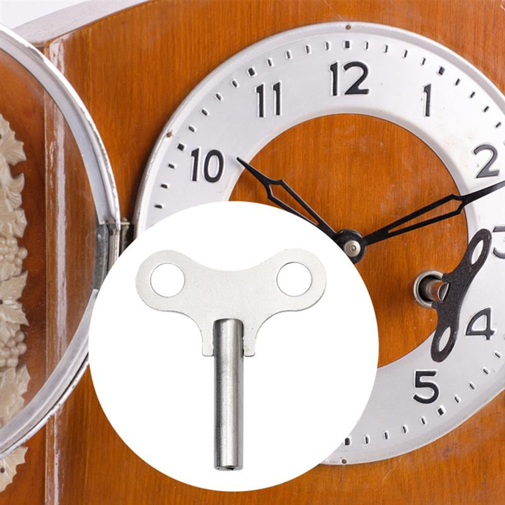 1 Pc Stalen Klok Sleutel Duurzame Klok Sleutel Draagbare Klok Gereedschap Kronkelende Ketting Reparatie Tool Voor Thuis Winkel Klok Lang/Korte Klok Toetsen