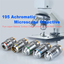 Microscope Objective lens 195 Flat-field / Semi-flat Field Achromatic Objective Lens 4x 10x 20x 40x 60x 100x Can be Choose