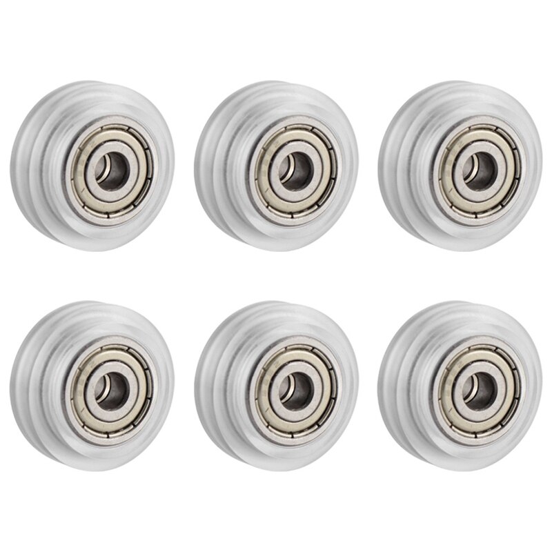 20Pcs 3D Printer Clear Polycarbonate Wheel Plastic Pulley Linear Bearing for Creality CR-10 S5 Ender 3 Pro Printer