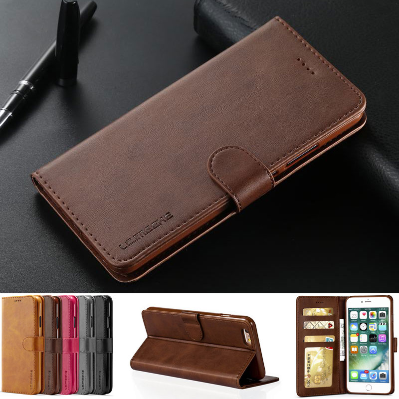 Cases For iPhone 6S 6 Plus Phone Case Cover Luxury Wallet Magnetic Flip Vintage Leather Bags For Apple IPHONE 6splus 6plus Coque