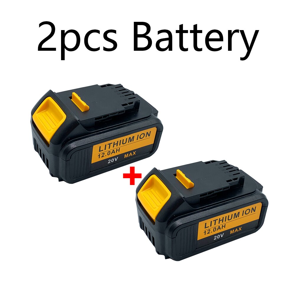 Original 20V 12000mah for Dewalt DCB200 Rechargeable Li-ion Battery 20V MAX Replacement for DeWalt DCB205 DCB201 DCB203 Power