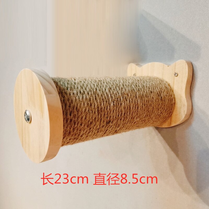 Amaca per gatti a parete letto mobili per animali domestici Set di mensole da parete per gattini gatto persico tiragraffi in legno Post da arrampicata Cat Tree House Toy: A