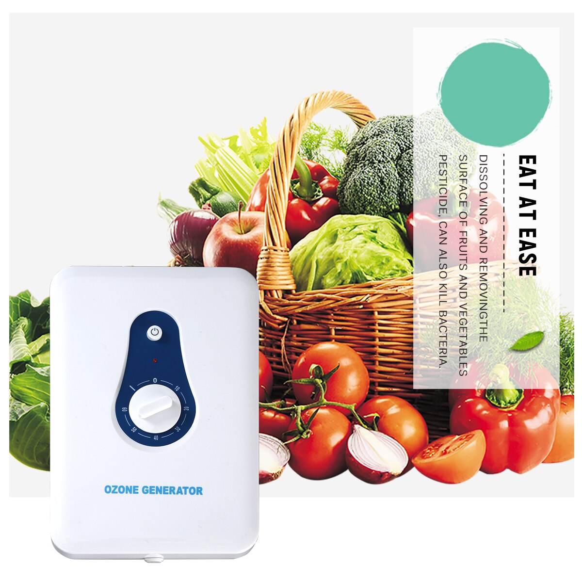 Ozon Generator 600 Mg/u Ozonator Huishoudelijke Schoonmaakmiddelen Machine Luchtfilter Luchtreinigers Voor Groente Vlees Lucht Water AC220V Eu/ons