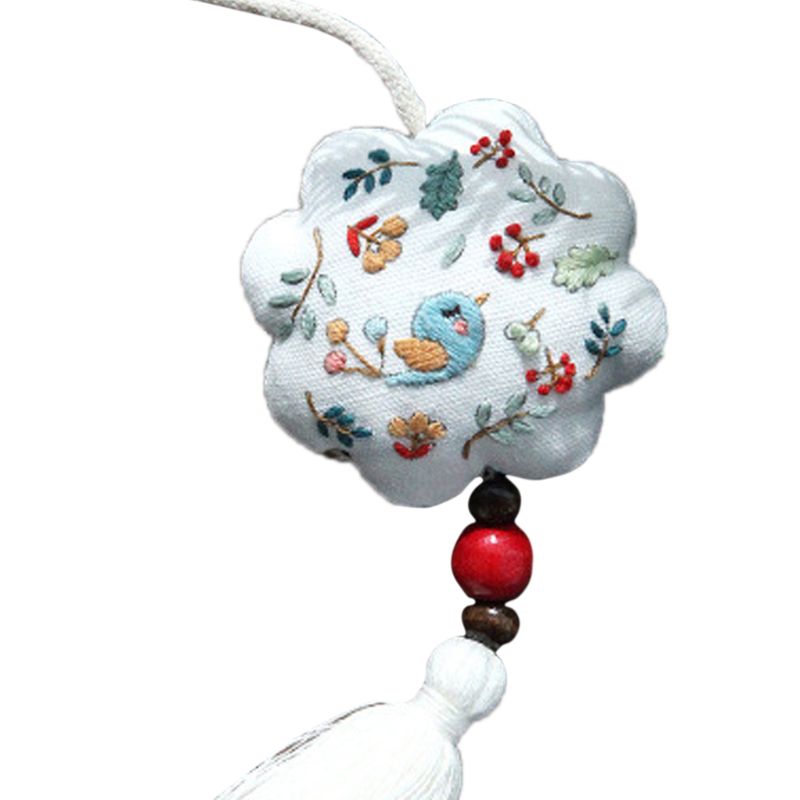Sachet de matériel broderie de voiture | Bricolage de Style chinois, Sachet de suspension de voiture, Kit de cerveaux, broderie K1MF: J