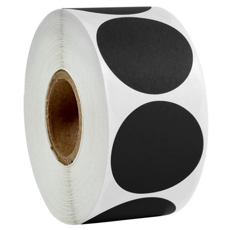 100–500 Stück schwarz-weiße runde Aufkleber, Punkt-Etiketten in reiner Farbe, 25 mm/38 mm/50 mm, DIY handgefertigte Schulbriefpapier-Aufkleber: Orange