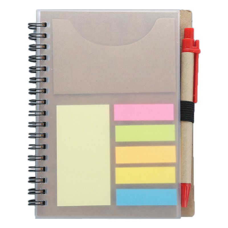 Sticky Notes Notepad Kawaii Stationery Diary Notebook with Pen School Office School Supplies Sticky Notes Notepad: Coffee