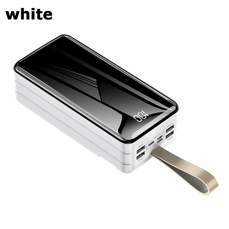 90000mAh Power Bank Large Capacity Portable Charger 4USB Port Outdoor Emergency Power Bank for Xiaomi Samsung Iphone 11