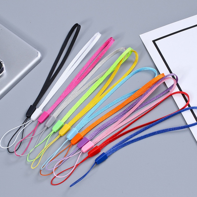 1/5/10 pièces Coloré Main Poignet Lanière Chaîne pour IPhone 7 8X6 Clés USB Clés Porte-clés Étiquette D'identification de porte-badge