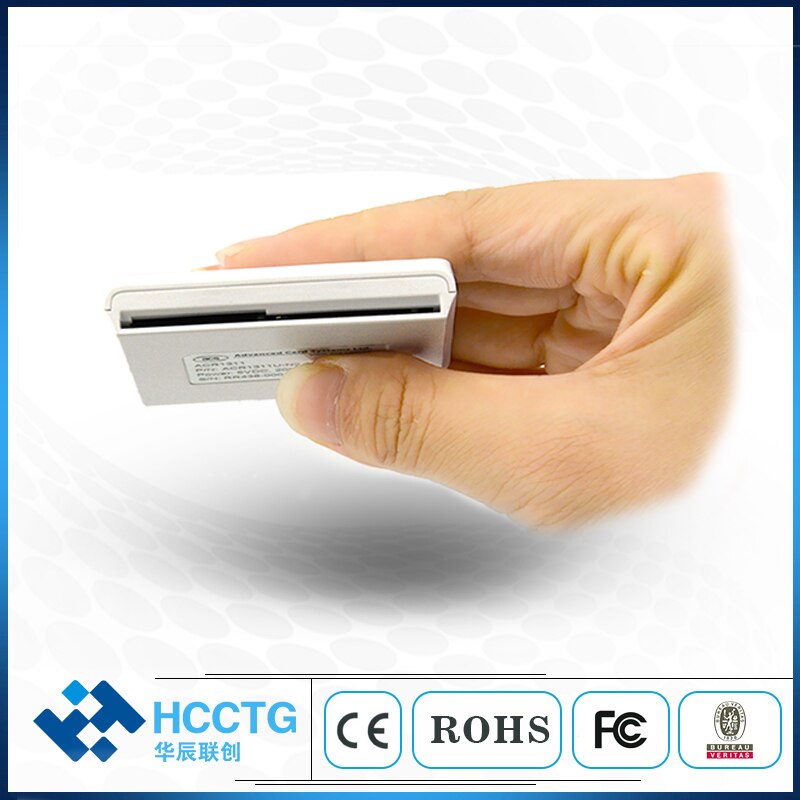 Lang rekkevidde trådløs ios android bluetooth rfid reader writer nfc kortleser 13.56 mhz acr 1311u-n2