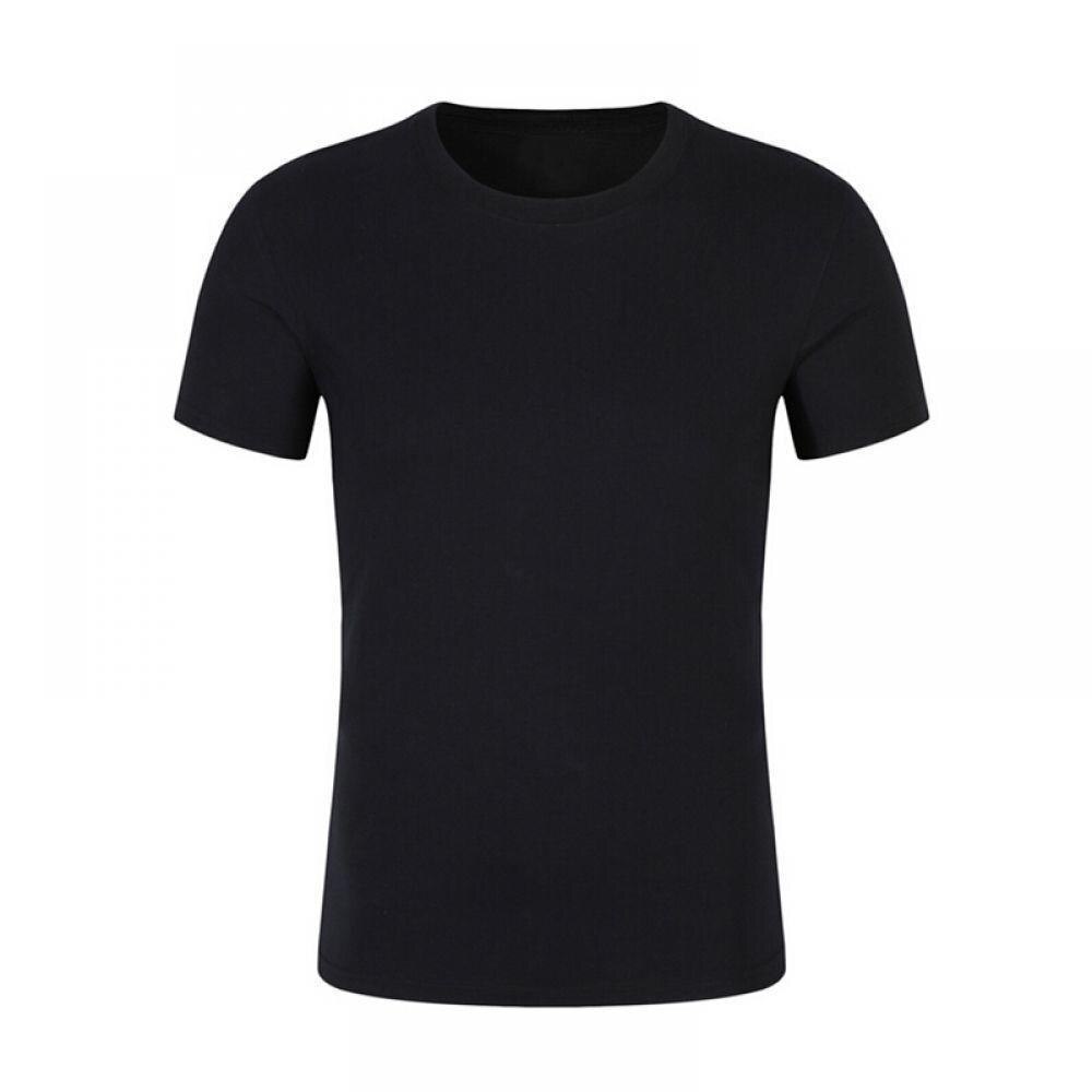Anti-Dirty Waterproof Men T-Shirt Hydrophobic Stainproof Breathable Antifouling Quick Dry Work Safety Clothing: black / XL