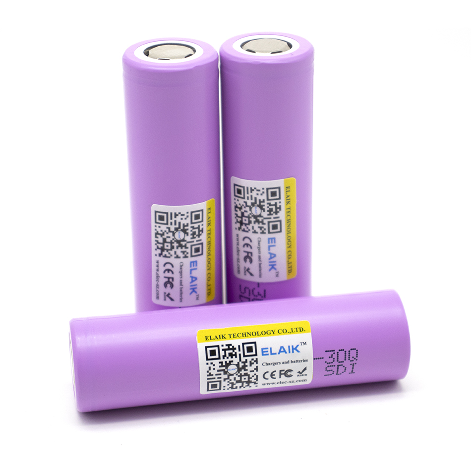 100% original INR18650 battery 3.7 V 18650 3000mAh INR18650 30Q lithium-ion rechargeable battery