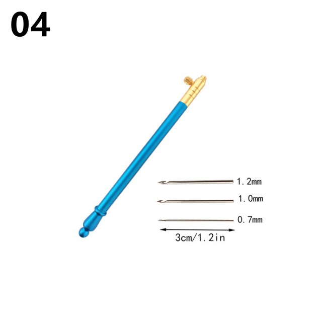 1 Set Embroidery Punch Needle Interchangeable Embroidery Cross Stitch Hoop Crochet Hooks Crochet Tool for Diy: 04