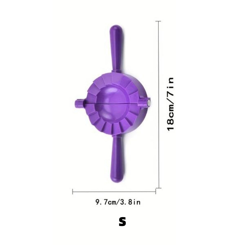 1pc multi-color dumpling maker Kitchen household manual dumpling maker Plastic color dumpling folder dumpling mold: VIOLET/紫罗兰