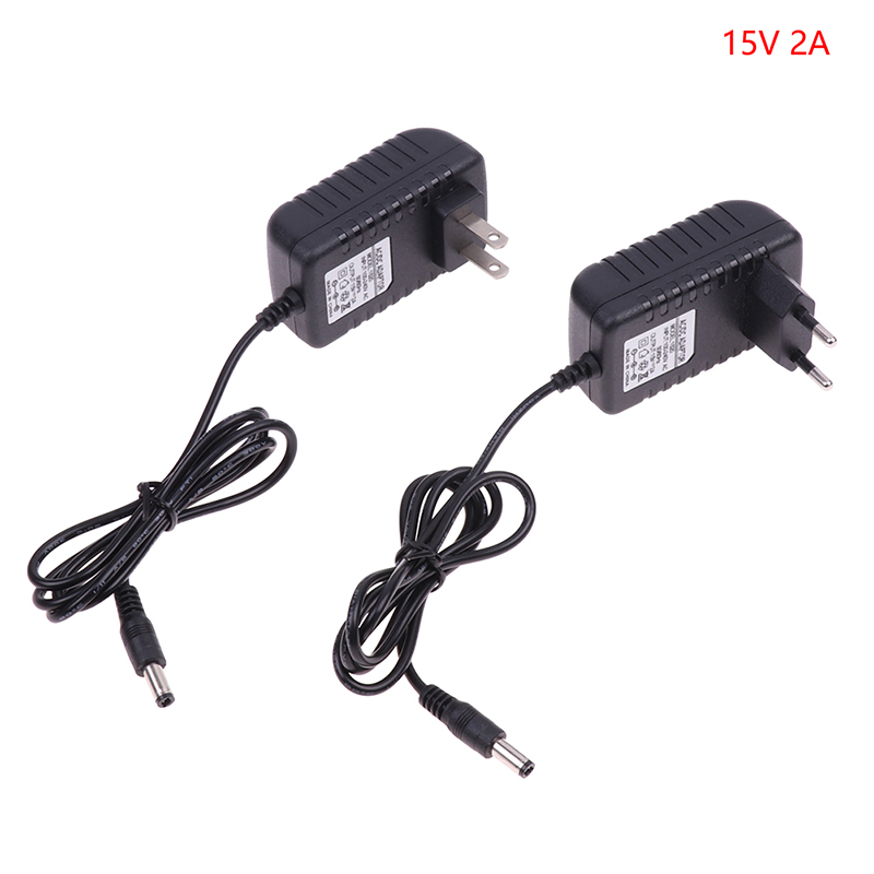 15v 2a ac 100v-240v adattatore convertitore  dc 15v 2a 2000ma alimentatore spina eu us 5.5mm x 2.1-2.5mm