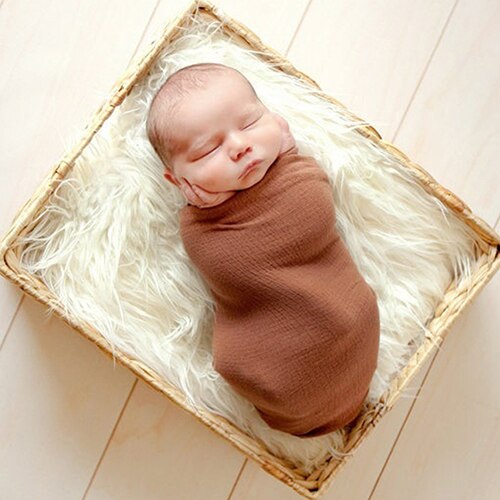 50 x 60cm Faux Fur Photography Photo Prop Baby Newborn Blanket Background Backdrop Rug Photography Prop Basket Stuffer Filler