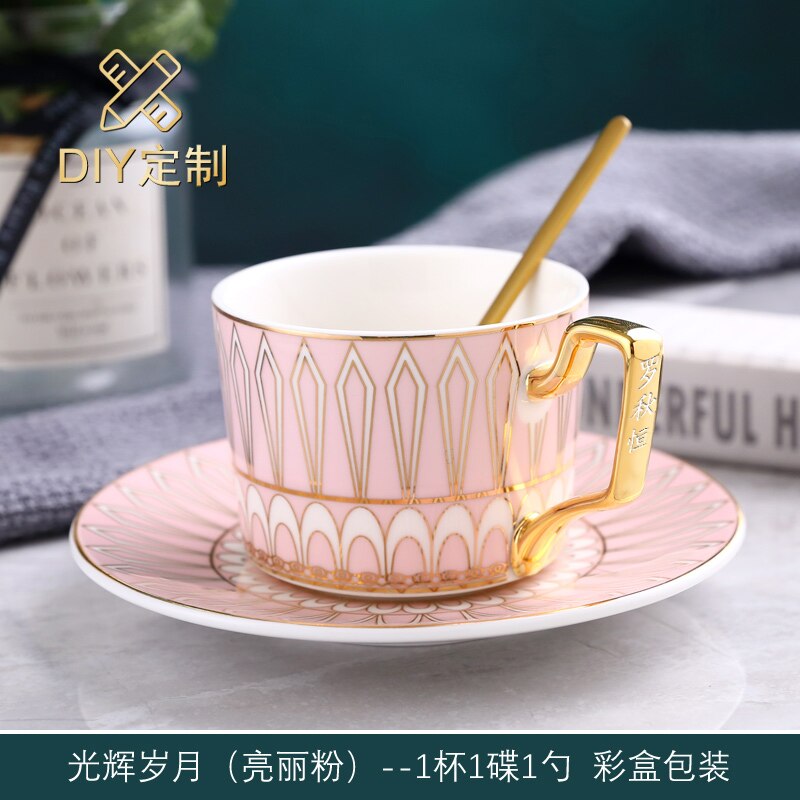 Cute Modern Coffee Cup And Saucer Set Travel Eco Friendly Cup And Saucer Drinkware Filizanki Do Kawy Reusable Mug BD50CS: style16