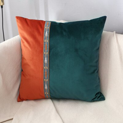 Retro häst borstat midja kuddfodral hem dekorativ bäddsoffa bil säng kuddar kuddfodral polyester örngott: 9 / 45 x 45cm
