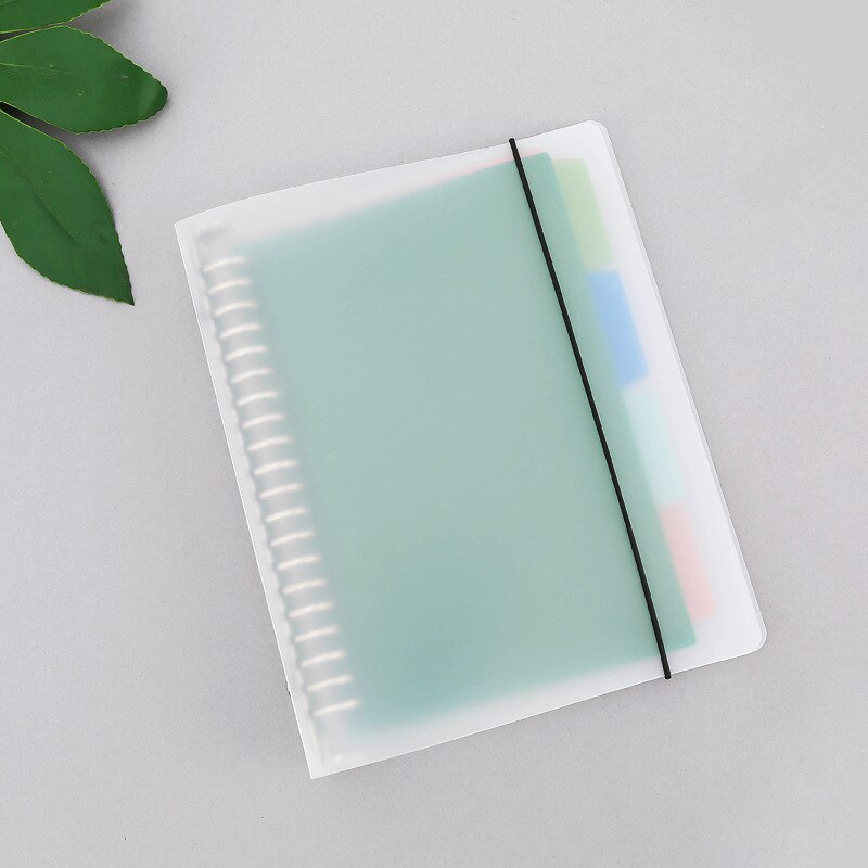 A4 A5 B5 Loose-leaf folder plastic frosted metal binder data file contains pp loose-leaf book file folder 20/26/30 hole clip