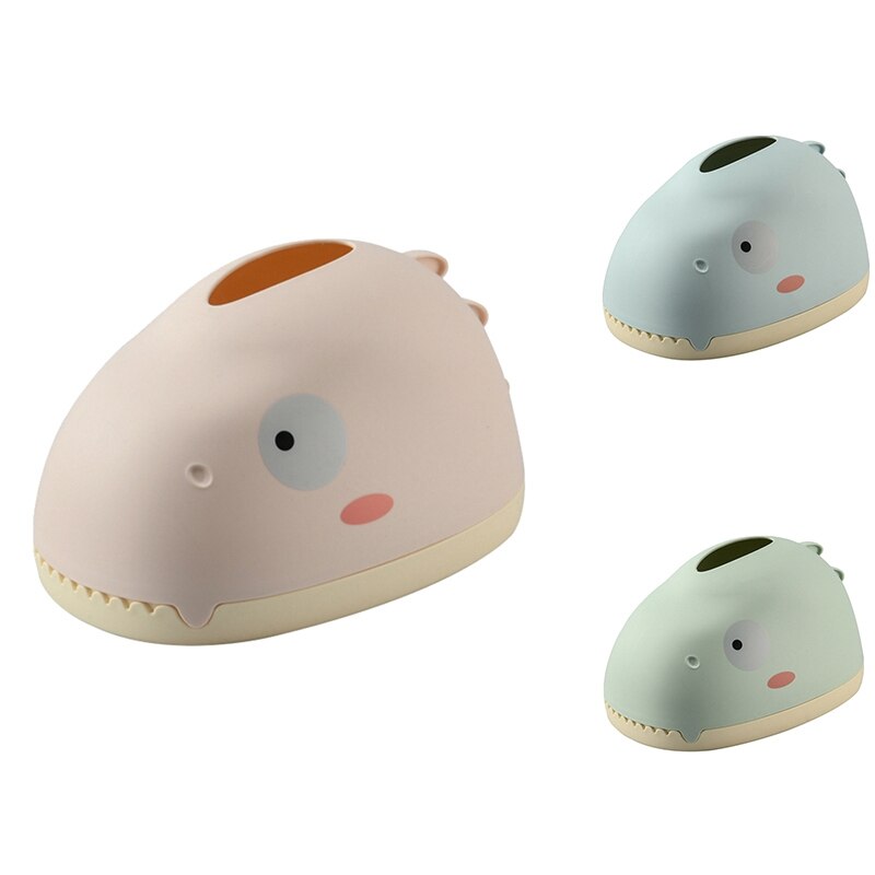 Cute Dinosaur Tissue Box Desktop Paper Box for Home Living Room Bedroom Cartoons Napkin Storage Box