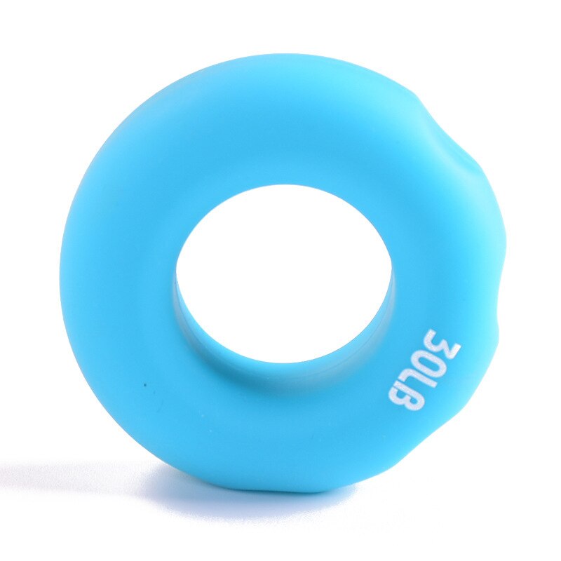 Kindergarten Children Spring Grip Circle Game Kids Circle Silicone Ring Young STUDENT'S Training Arm Power Rainbow Ring: Hand Circle Blue