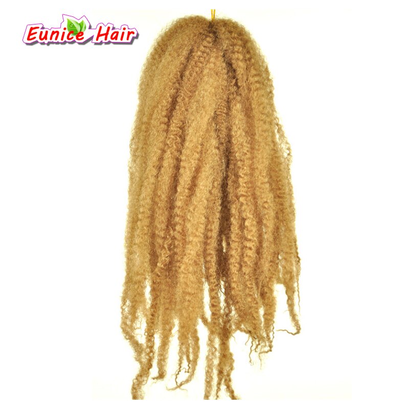 #613 blond 18 Zoll afro Marley flechten pervers Twist Haar Häkeln Zöpfe Marley Haar Synthetische Flechten Haarverlängerung 100 gr/paket