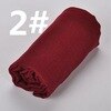 Bufanda mujer hijab Chiffon chal chal musulmán árabe pelo cabeza bufanda borla retro arruga patrón Poncho 180x90cm: 2-maroon