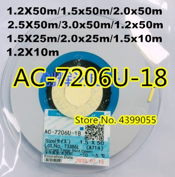 Acf AC-7206U-18 7206U-18 Tape Voor Lcd Scherm Reparatie 1.2/1.5/2.0 Mm * 10 M/25 M /50 M