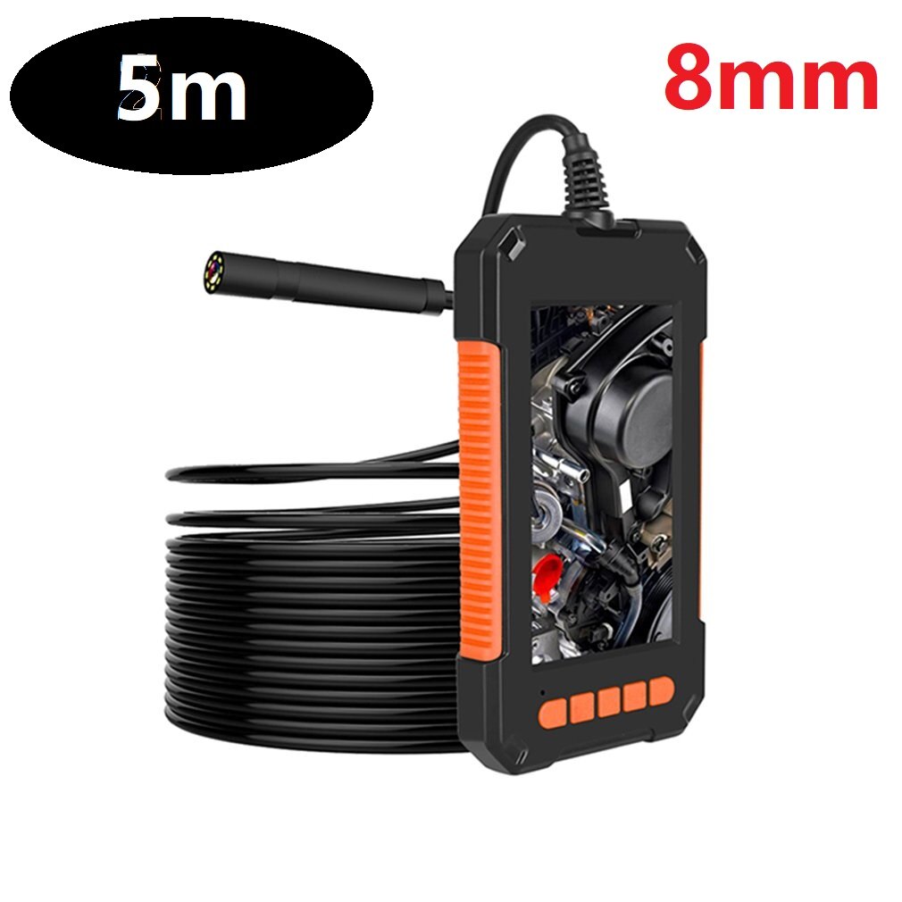 5.5mm 8mm Endoscope Camera 2m 5m 10m 1080P Flexible IP67 Waterproof USB Snake Inspection Camera Handheld Camera With 8 LED: Black