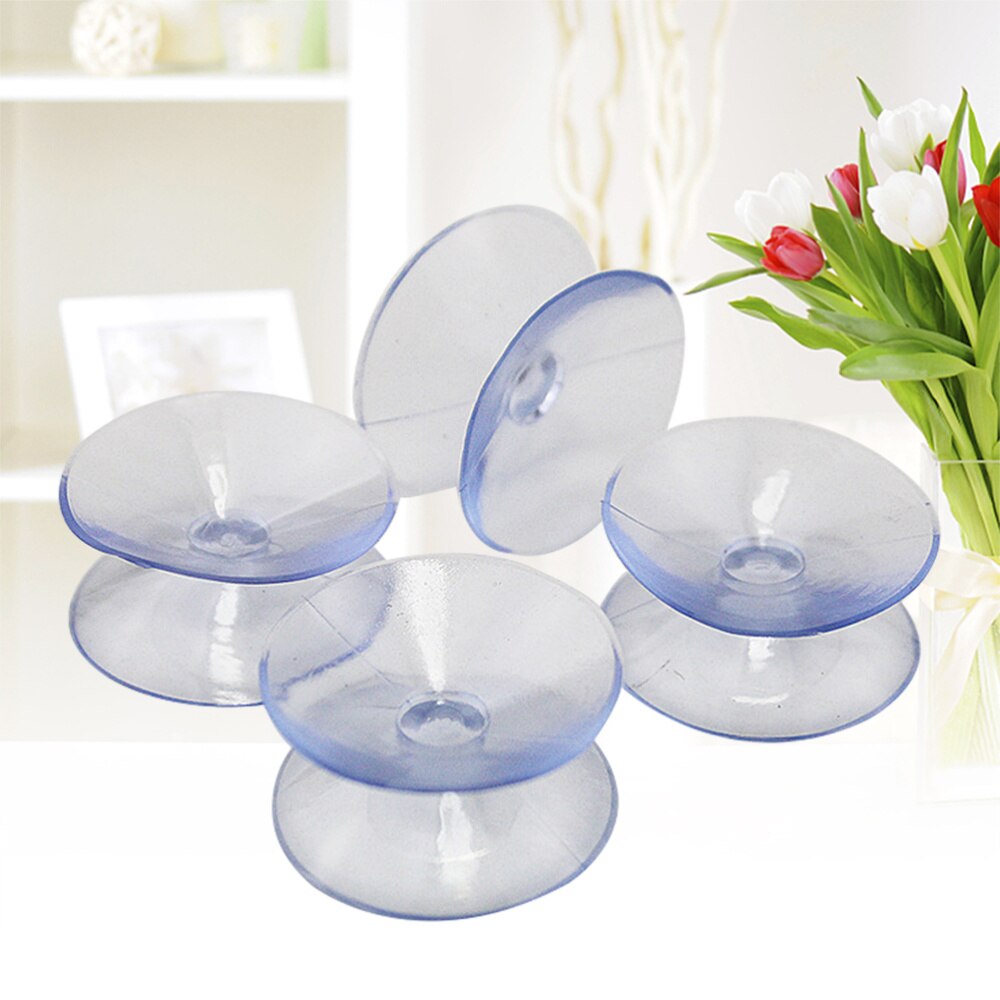 12 stuks 10 x transparante dubbelzijdige zuignappen 20mm rubber voor glazen siliconen zuignappen zonder haken