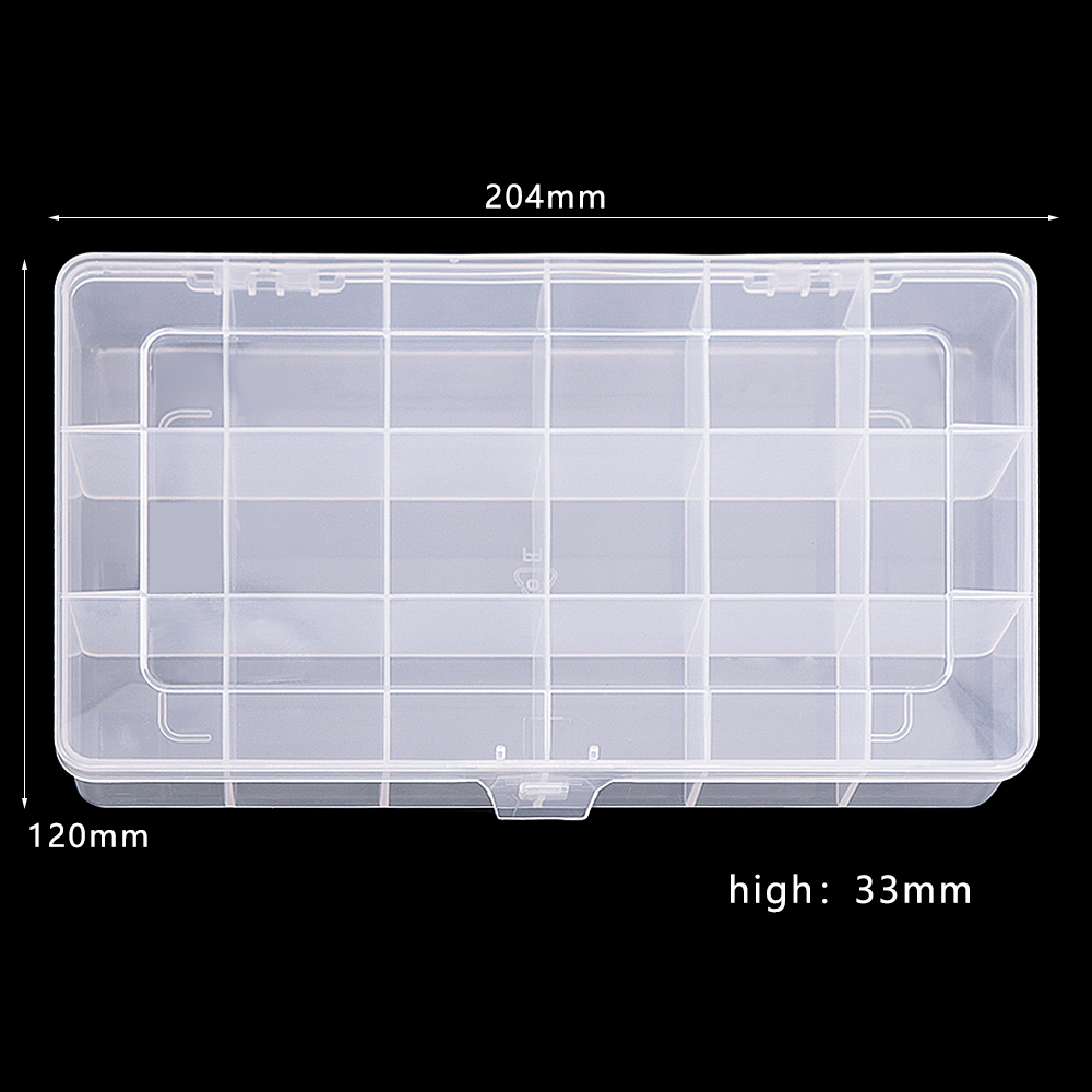 Transparente Nail Art Organizer Box Glitzer Strass Edelsteine Aufbewahrungskoffer Box DIY Schmuck Perlen Stickerei Organizer Container