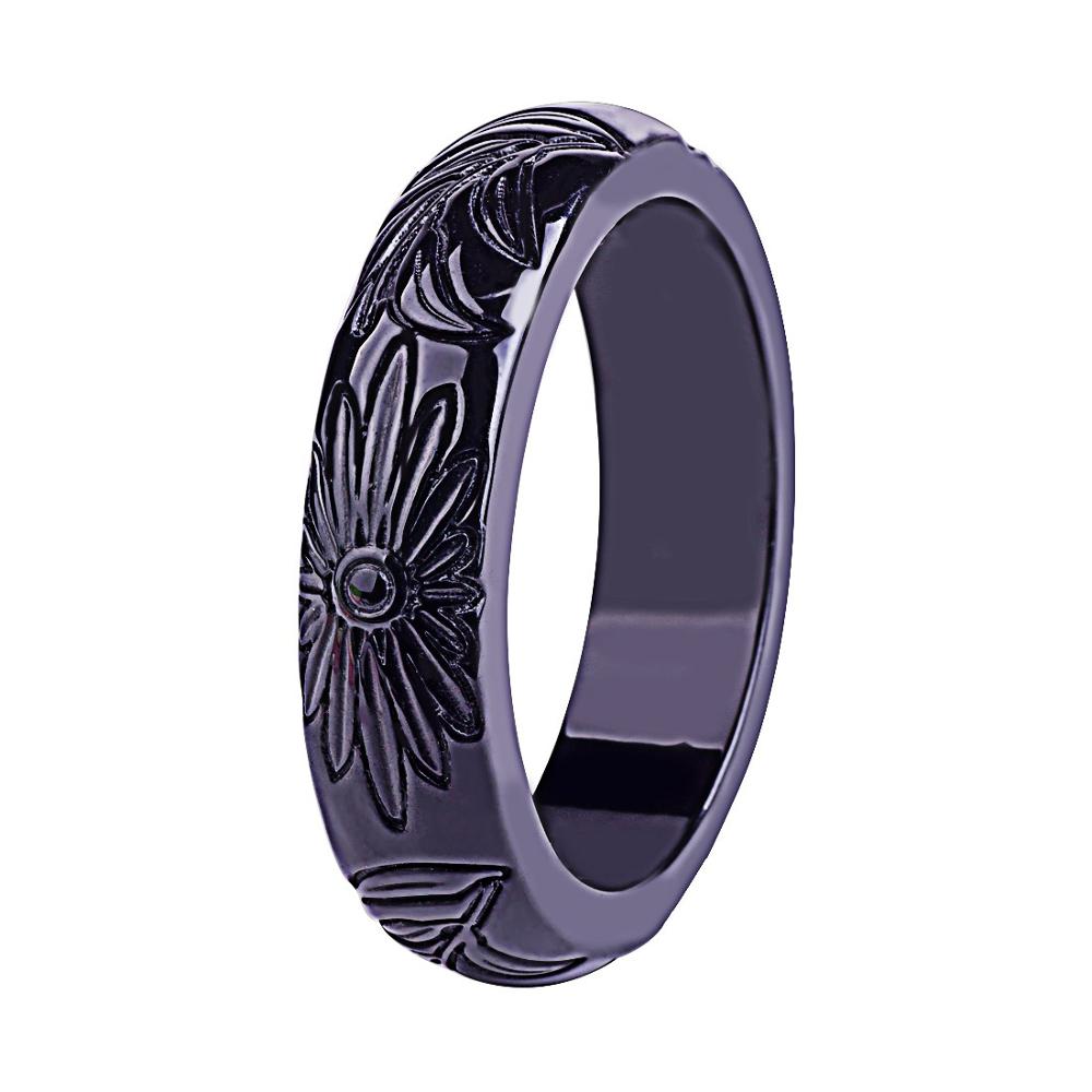 GuanLong 2018 Nova Coleção Resina Esculpido Sun Flower Pulseiras & Bangles para Dropshipping Por Atacado: Black