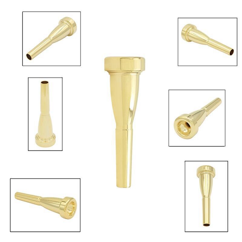 Boquilla de trompeta 3C 5C 7C boquilla de trompeta dorada boquilla de trompeta Accesorios para Instrumentos Musicales