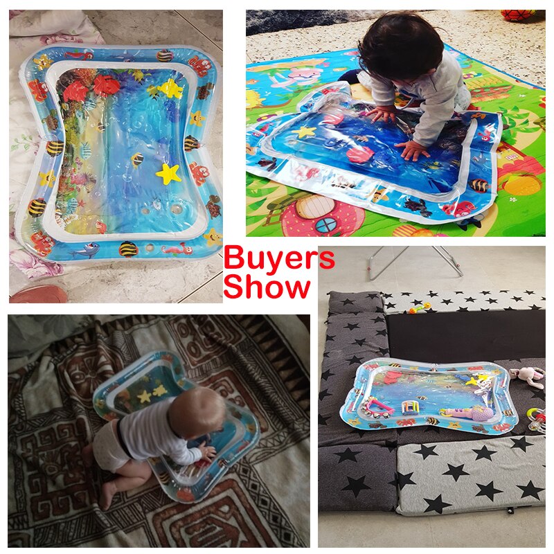 Baby Kids Water Spelen Mat Opblaasbare Thicken Pvc Baby Tummy Tijd Playmat Peuter Leuke Activiteit Spelen Centrum Water Mat Voor baby 'S