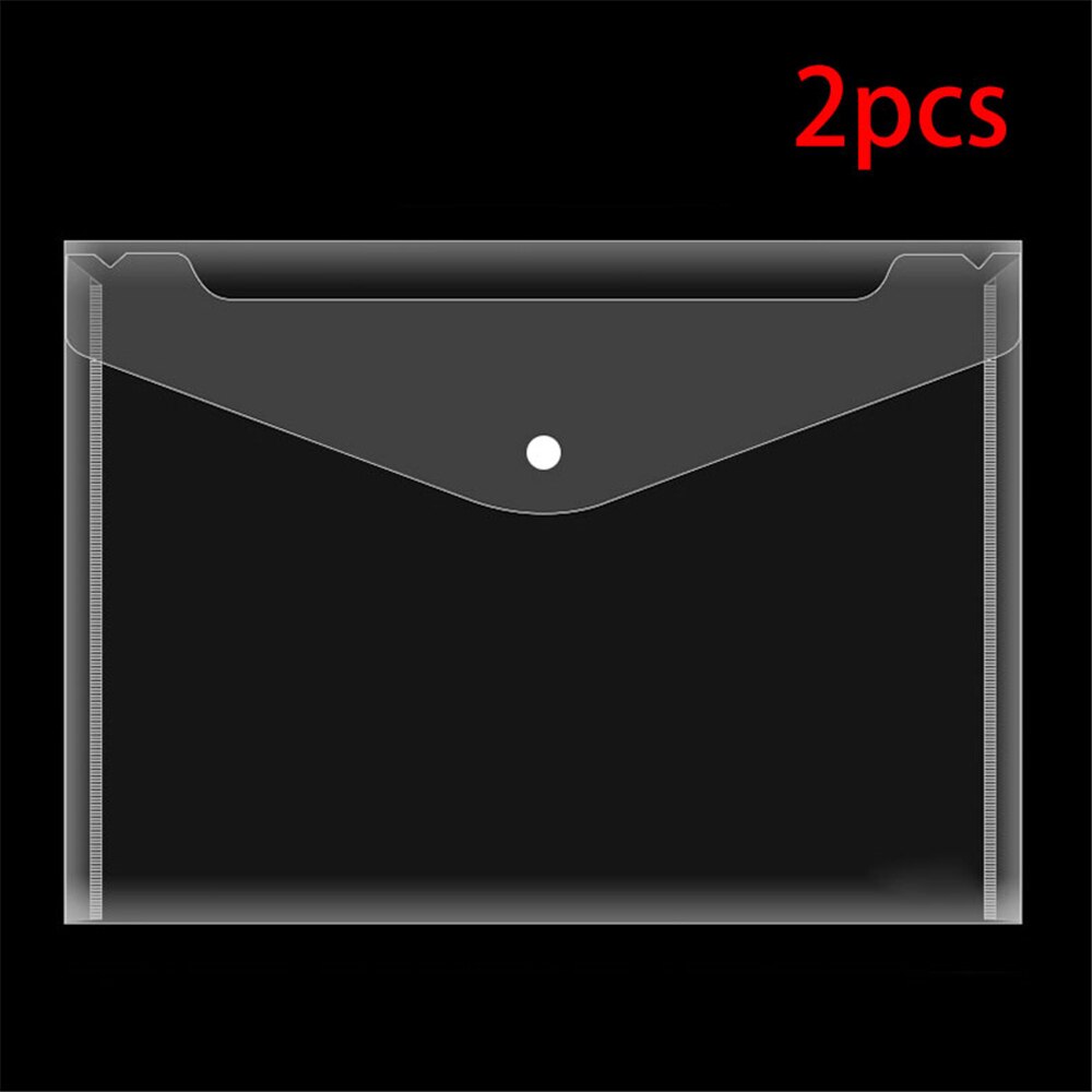 Envelope Folder With Snap Button Document Holder A4 Size For Office Transparent Waterproof: 14