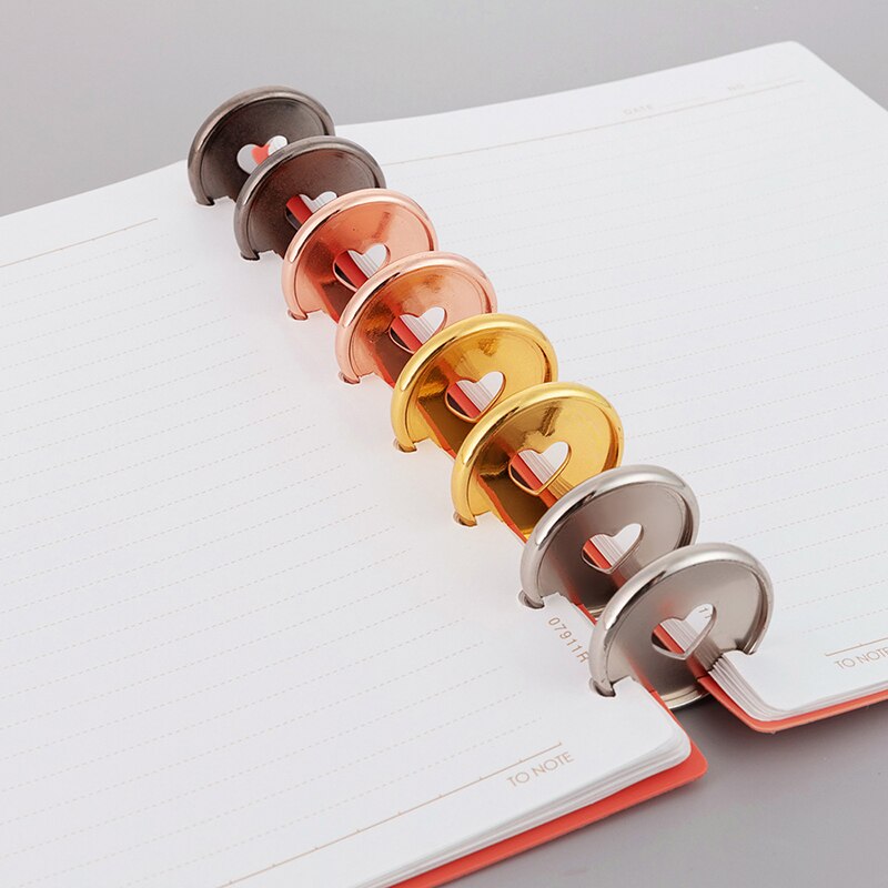 20pcs 35mm Mushroom Bidning Buckle Planner Binder Discs Mushroom Binding Discs Ring Notebook Diary Office and School Supplies