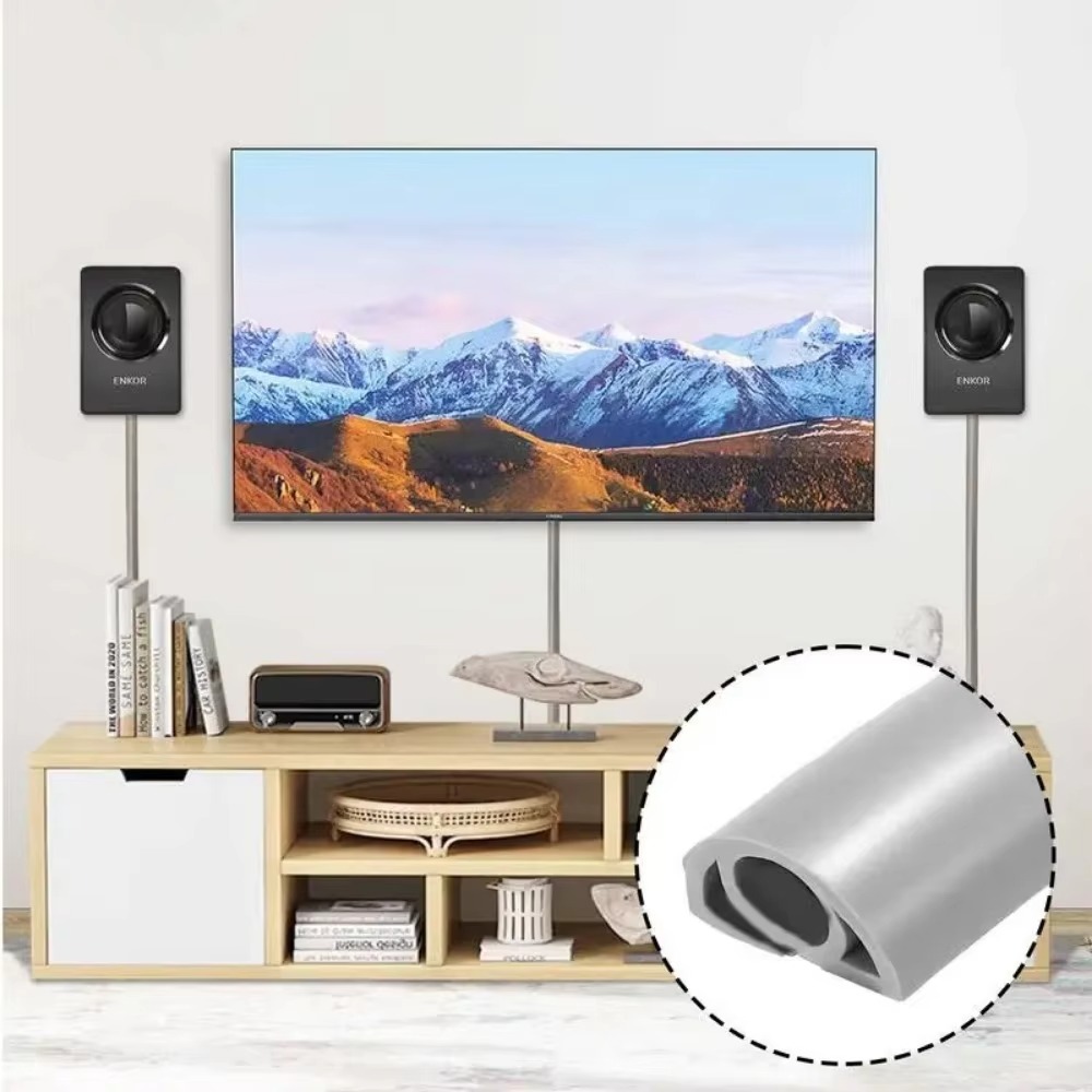 Cubierta de Cable de suelo, Protector de Cable ocultador, manguitos de Cable de alimentación, extensión de pared, Cable eléctrico, ranura para conducto, gerencia de Cable, 1m/3m, 1 ud.