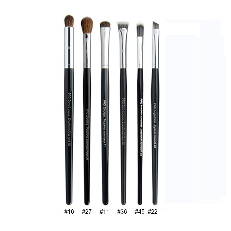 S serie Pro make-up kwasten grote midden kleine size oogschaduw wenkbrauw concealer hoogtepunt eyeliner Lip liner detail Maken up borstel