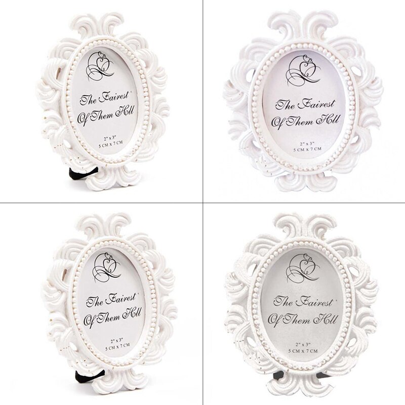 Estilo Vintage Photo Frame Molduras de Casamento de Mesa de Sala de estar Decoração de Casa Resina Photo Frame Presente Popular