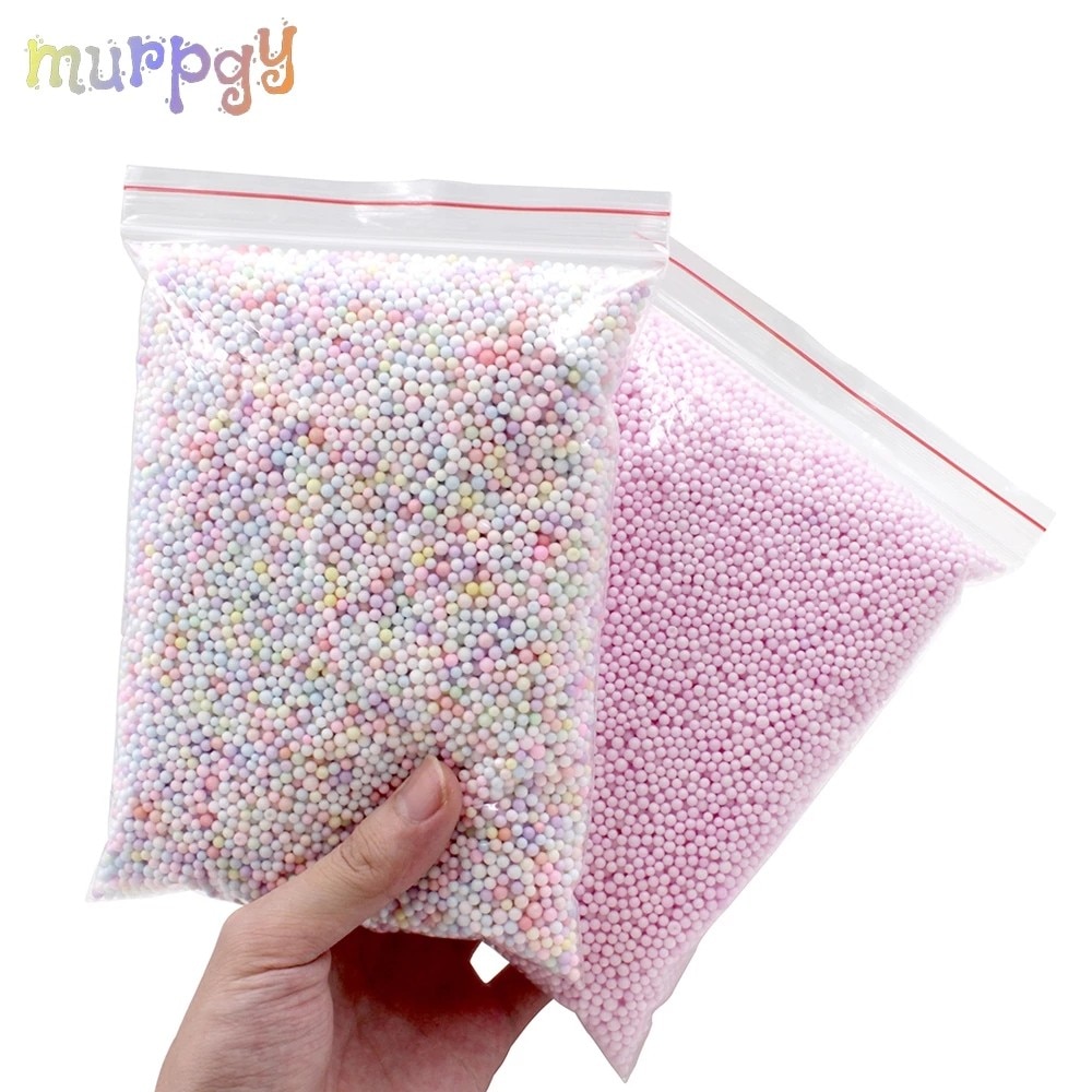 Big Bag DIY Fluffy Slime Balls Additives Accessories Color Snow Mud Particles Charms Foam Slimes Filler Addition For Slime Kit