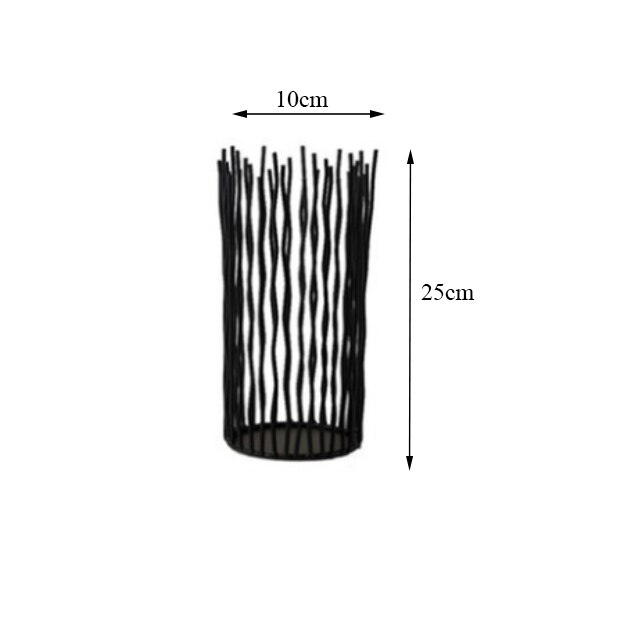 Zwarte geometrische metalen kaarsenhouder in bohemian stijl, holle kandelaar, marokkaanse romantische theelichthouder, feestdecoratie voor bruiloften: M-kaarsenhouder