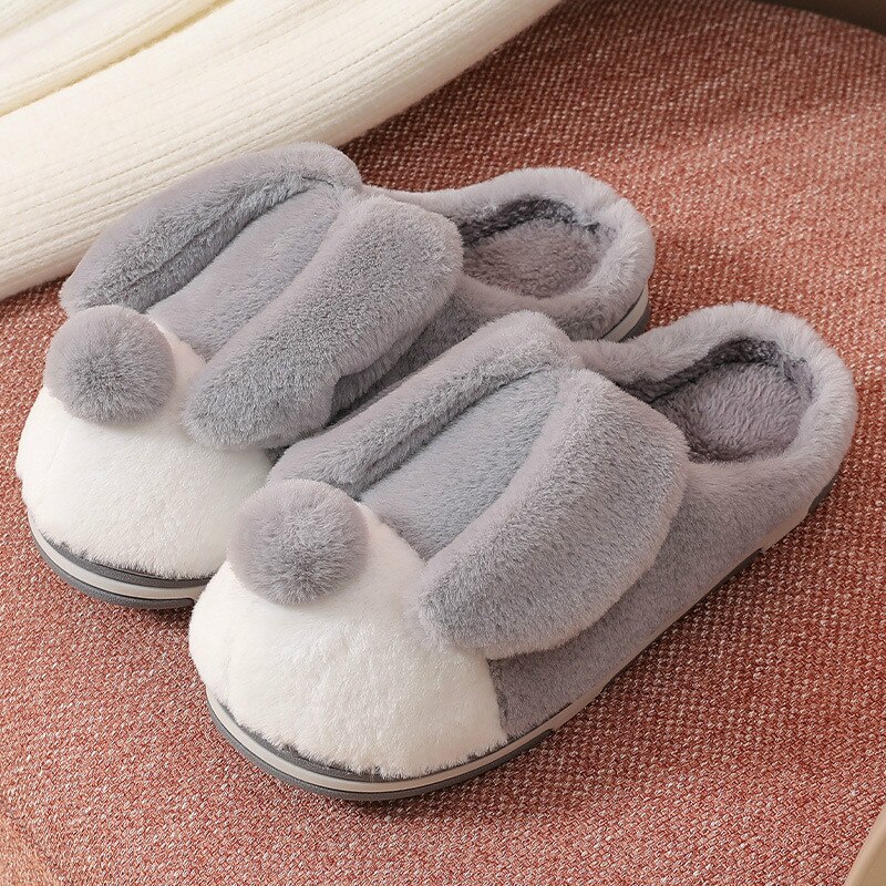 Mannen Slides Herfst En Winter Cartoon Causale Warme Schoenen Voor Mannen Indoor Home Antislip Houten Vloer Katoen Slides mannen Schoenen