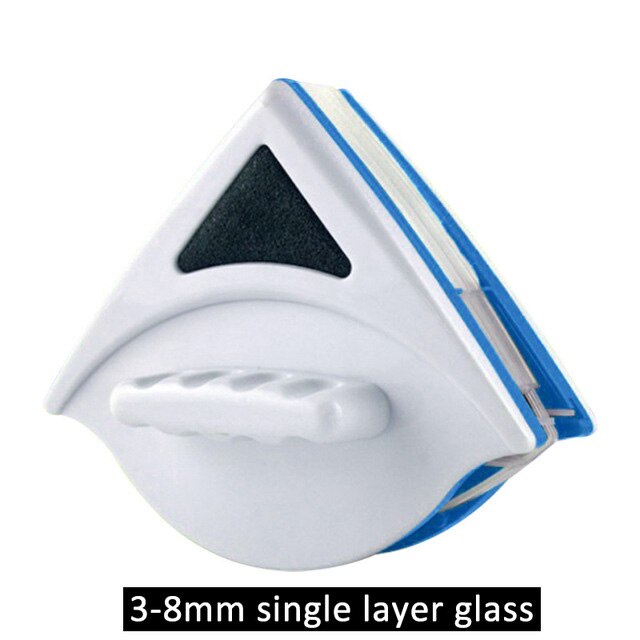 Doual side magnetisk vindue rengøringsbørste husholdningsvask vinduer værktøj justerbar magnetglas viskerrenser: 3-8mm