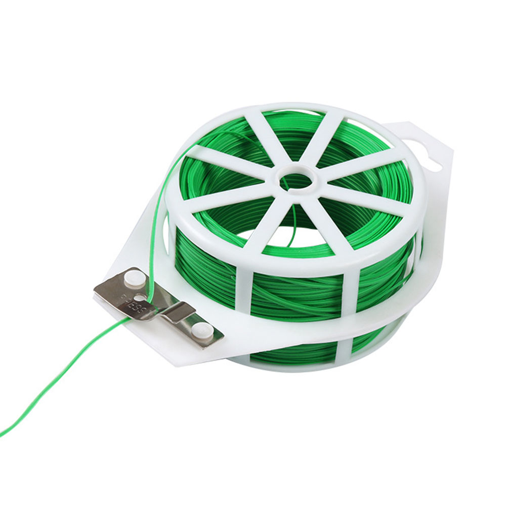 20M Gebonden Touw Schijf Touw Wijnstokken Fastener Binddraad Plant Groente Enten Fixer Voor Agrarische Kas Levert: green