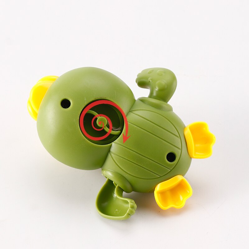 Single Cute Cartoon Animal Little duck Classic Baby Water Toy Infant Swim Wound-up Chain Clockwork Kids Beach Bath Toys