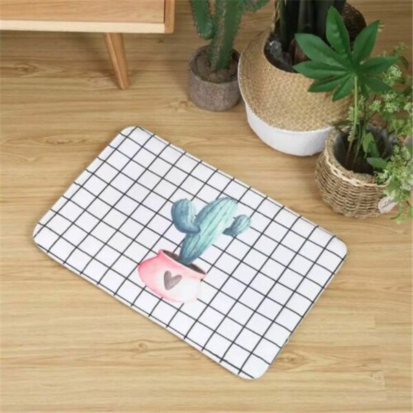 Tapis de cuisine rigolo tapis de bain tapis de sol maison entrée paillasson Tapete absorbant chambre salon tapis de sol tapis de cuisine moderne: Cactus