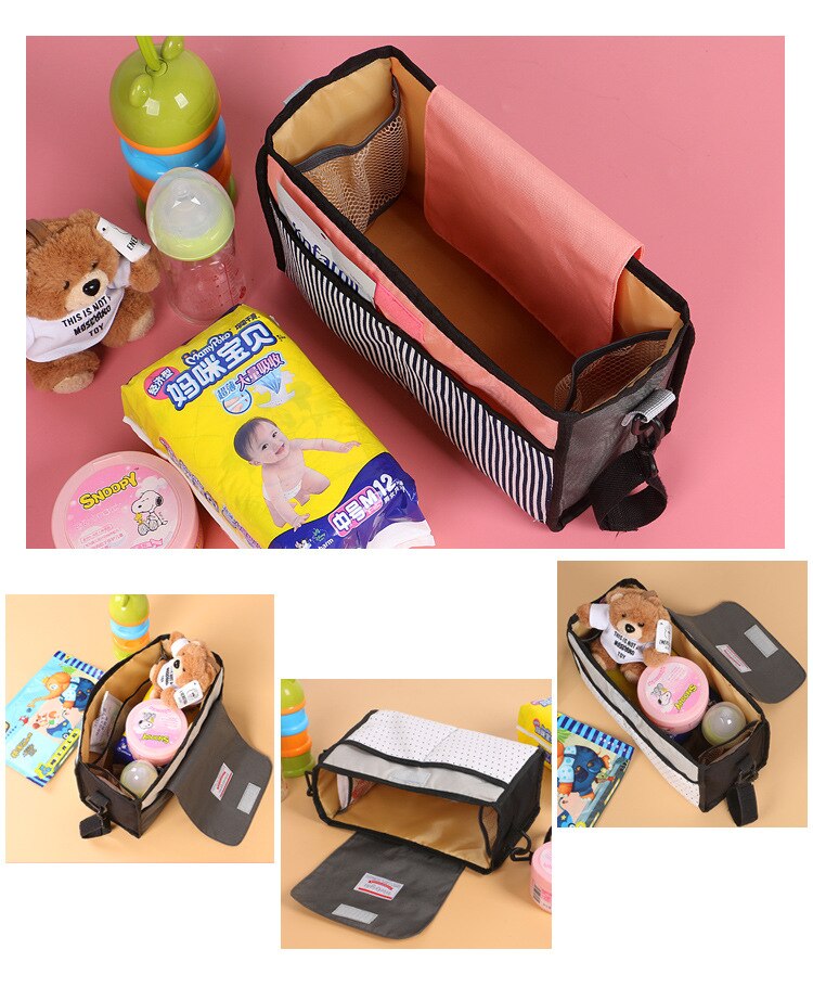 Windel Tasche Baby Milch Flasche Isolierung Taschen Mumie Lagerung Tasche für Baby Zeug Sammlung Kinderwagen Organizer Zubehör