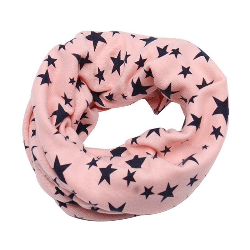 Crianças casuais Bebê Menina Menino Inverno Quente Lenço de Algodão Crianças Unisex Envoltório Pescoço Lenços Estrelas Imprimir Xaile do Lenço Lenço 1 pcs 2-10Y: Dark Pink