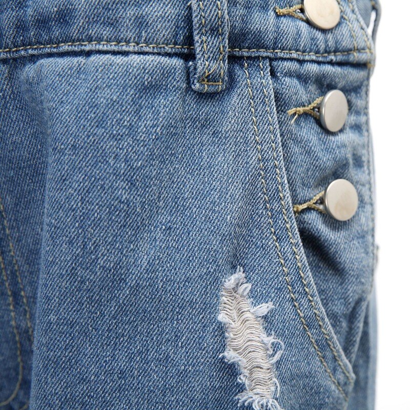 Salopette en jean déchiré pour hommes, salopette en Denim, grande taille, à la