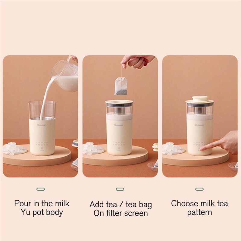 Portable Electric Coffee Maker Multifunctional Milk Tea Machine Automatic Milk frother Home and kitchen Blender Tea maker 220V