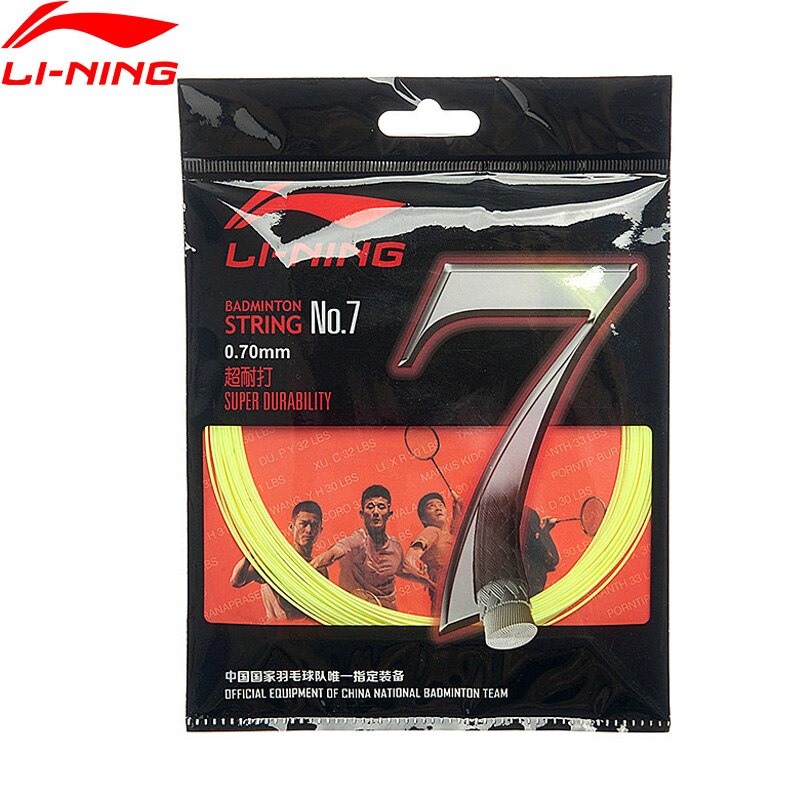 Li-Ning NO.7 Badminton String Super Durability 10M For 1 Piece Racket LiNing li ning Sports Accessory String AXJJ014 ZYF151